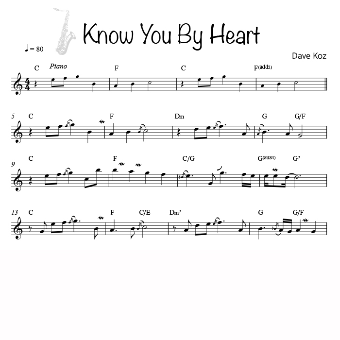 Know You By Heart - Dave Koz